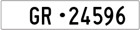 Trailer License Plate